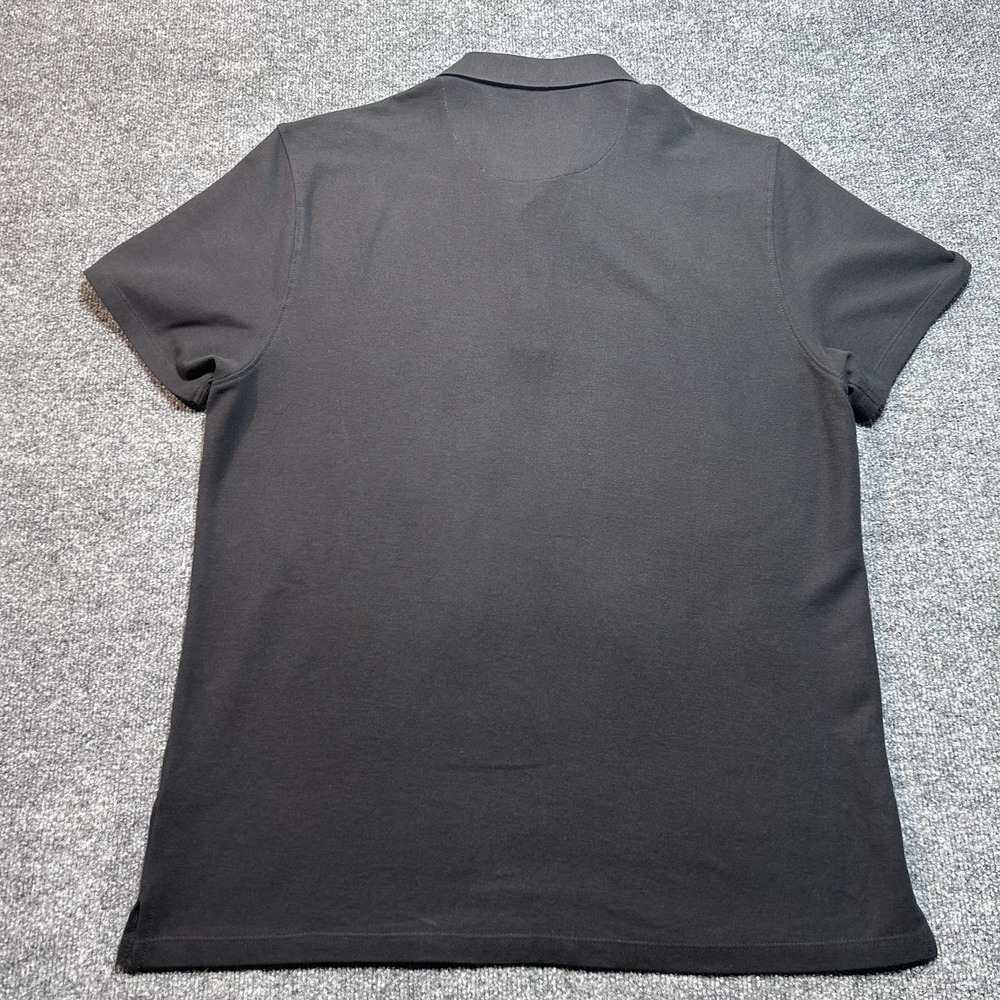 Calvin Klein Polo Shirt Mens Large Black Logo Collared Short Sleeves Casual - Picture 4 of 7